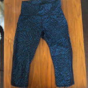 Size 6 Lululemon  leggings with mesh panels